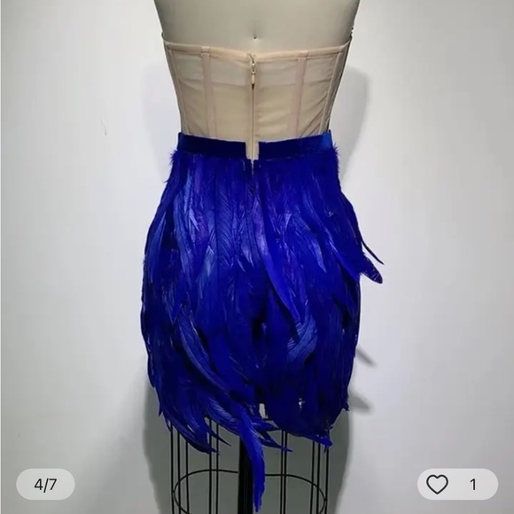 Feather Party Dress - Picture 4 of 4